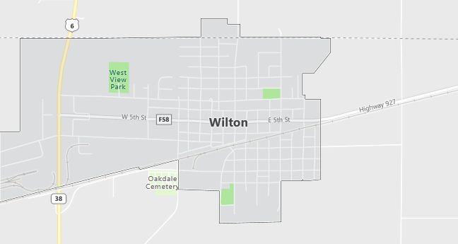 Map of Wilton, IA