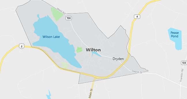 Map of Wilton, ME