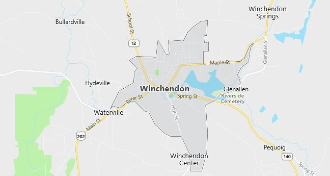 Map of Winchendon, MA