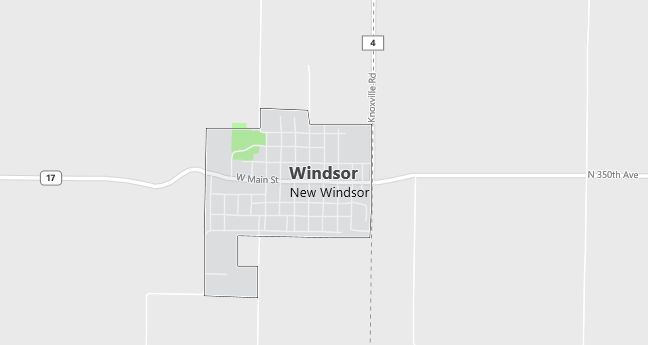 Map of Windsor, IL