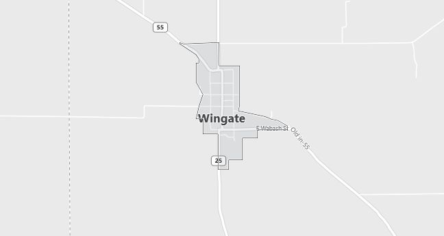 Map of Wingate, IN