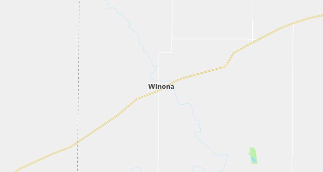 Map of Winona, KS