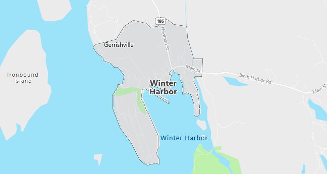 Map of Winter Harbor, ME