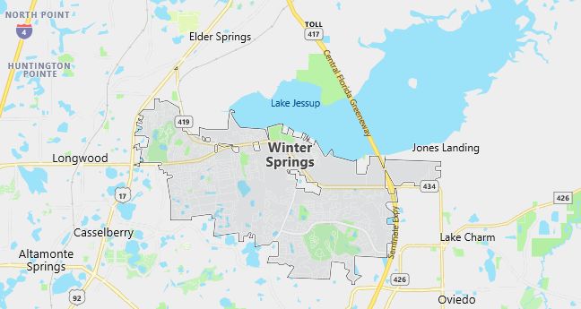 Map of Winter Springs, FL