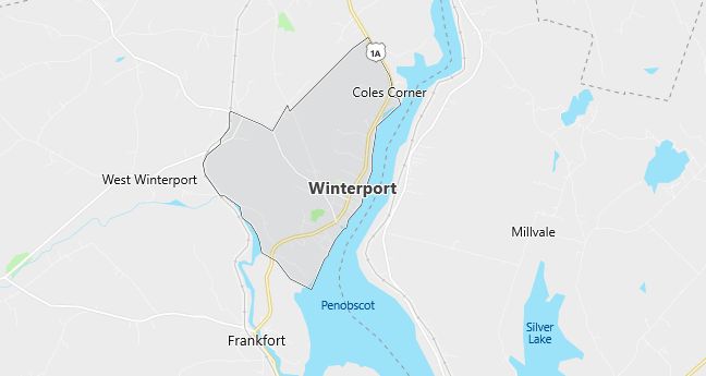 Map of Winterport, ME