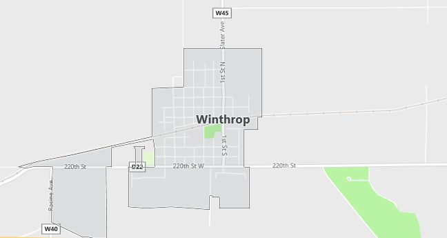 Map of Winthrop, IA