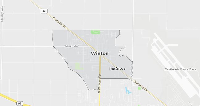 Map of Winton, CA