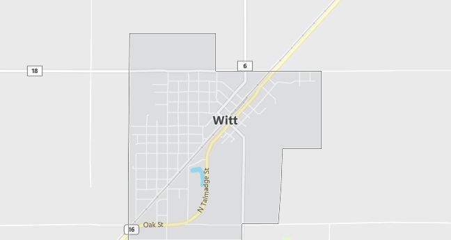 Map of Witt, IL