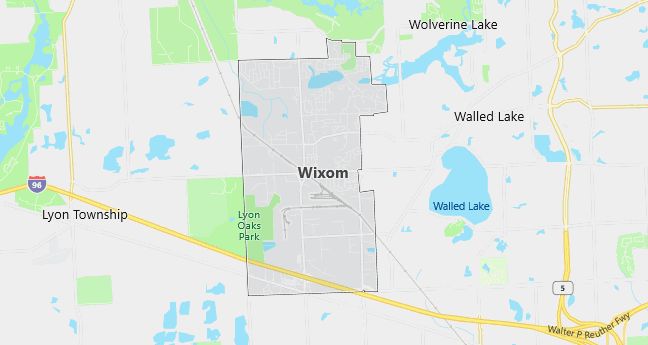 Map of Wixom, MI