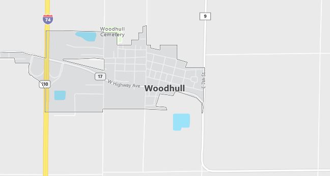 Map of Woodhull, IL