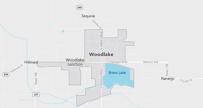 Map of Woodlake, CA