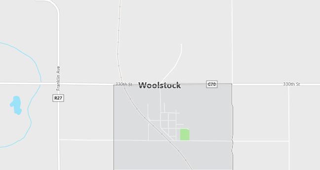 Map of Woolstock, IA