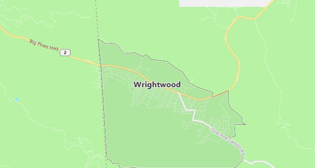 Map of Wrightwood, CA