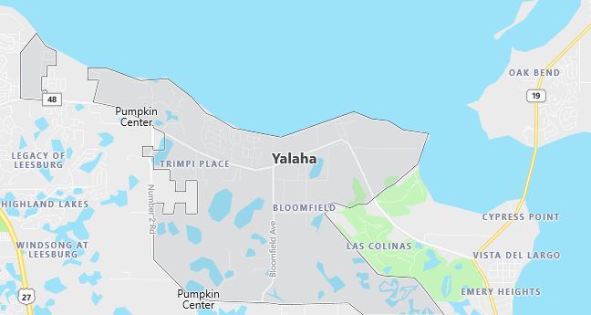 Map of Yalaha, FL