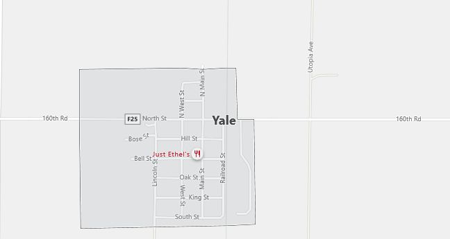 Map of Yale, IA