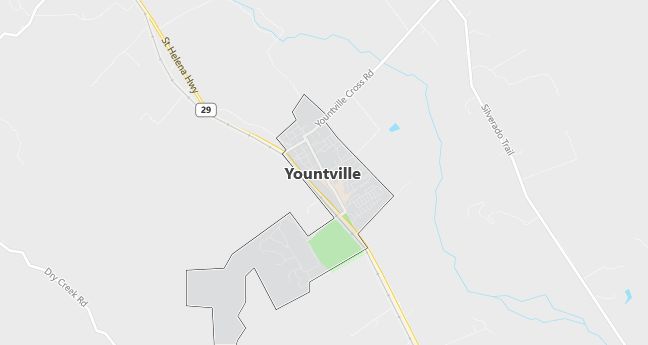 Map of Yountville, CA