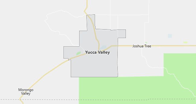 Map of Yucca Valley, CA