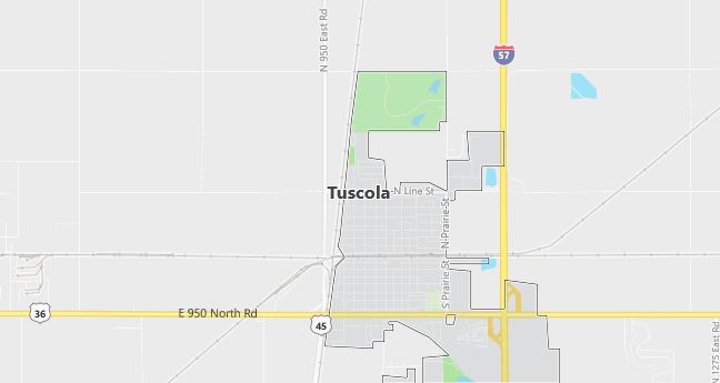 Map of uscola, IL