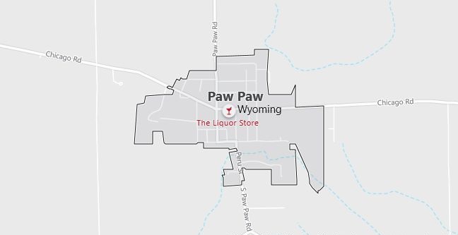 Map of Paw Paw, IL