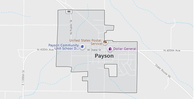 Map of Payson, IL