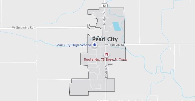 Map of Pearl City, IL