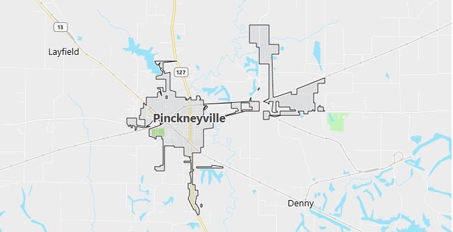 Map of Pinckneyville, IL