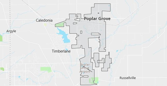 Map of Poplar Grove, IL