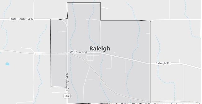 Map of Raleigh, IL