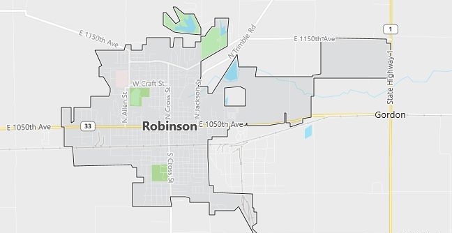 Map of Robinson, IL