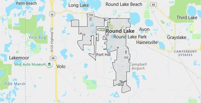 Map of Round Lake, IL