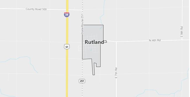 Map of Rutland, IL