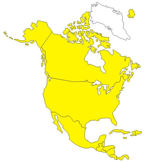 Map of North America